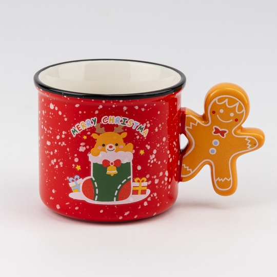 Чашка керамічна Новорічна "Чарівне різдво" 320 мл