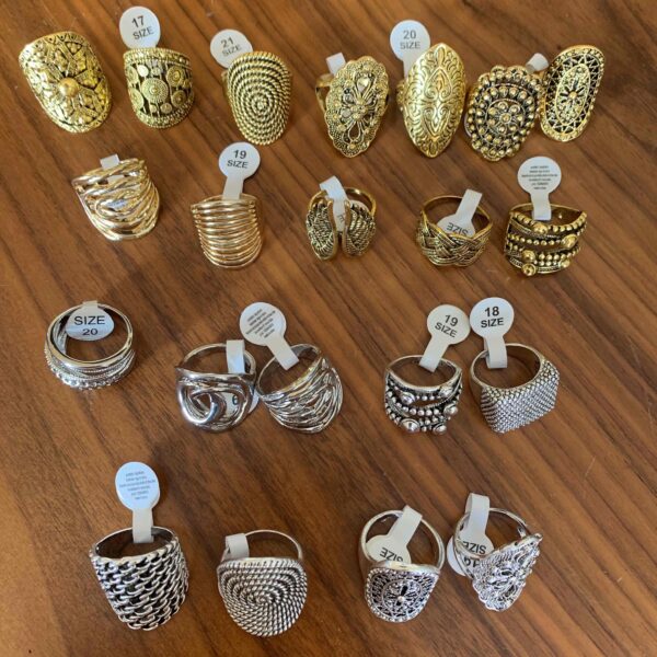 Каблучка жіноча металева мікс