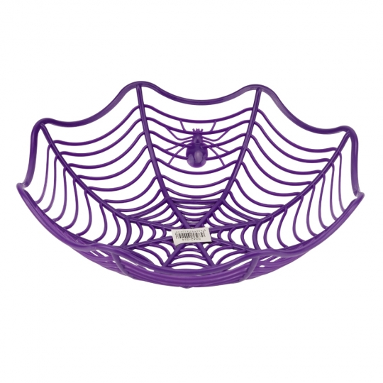 Корзинка на Хелловін "Павутиння з пауком" 28 см