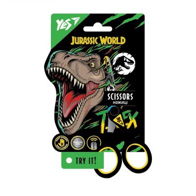 Ножиці Yes "Jurassic World" з принтом на лезі 13см