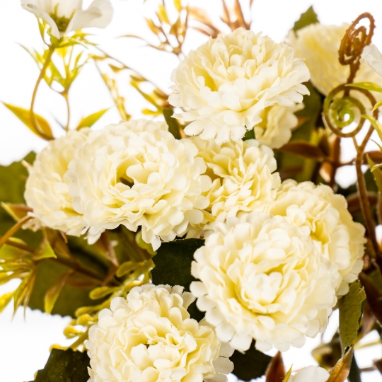 Штучний букет "Хризантема" 26 см біла