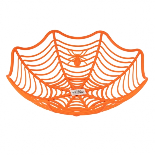 Корзинка на Хелловін "Павутиння з пауком" 28 см