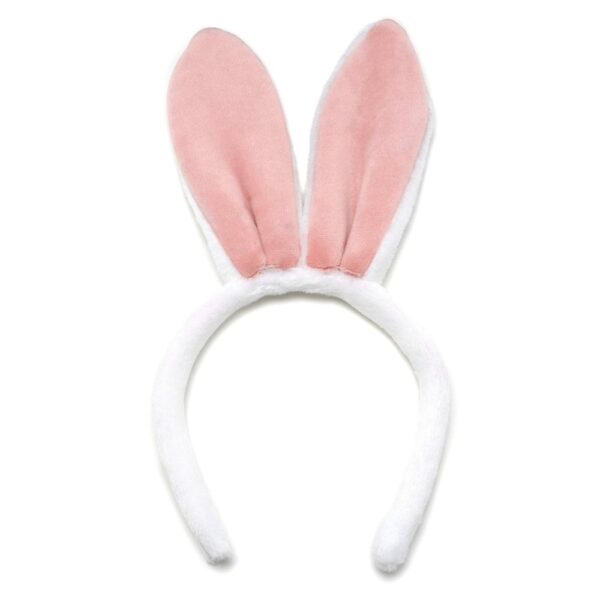Обруч плюшевий "Вушка Зайчика" рожевий