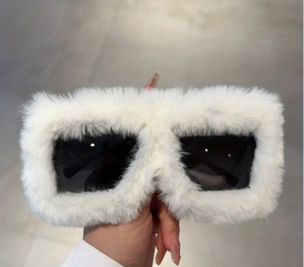 Окуляри жіночі сонцезахисні "Пухнасті" (8617)