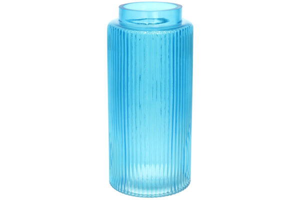 Ваза скляна "Лазур" 25 см блакитний