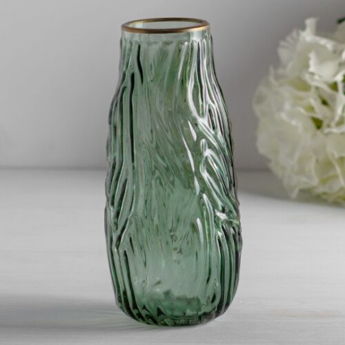 Ваза скляна "Alessia" 20 см світло-зелена
