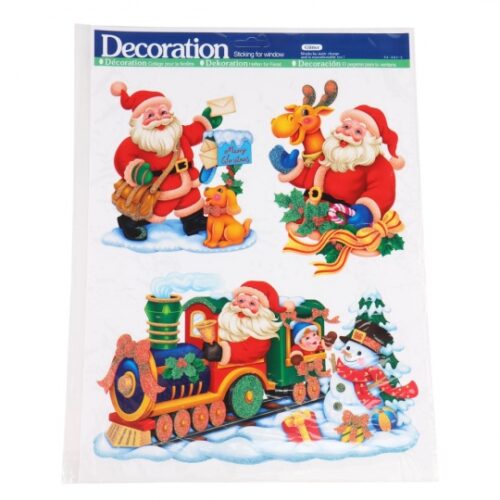 Наліпки новорічні "Санта Клаус" Decoration 29*41 см
