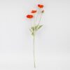 Штучна гілка маків 61 см червоний