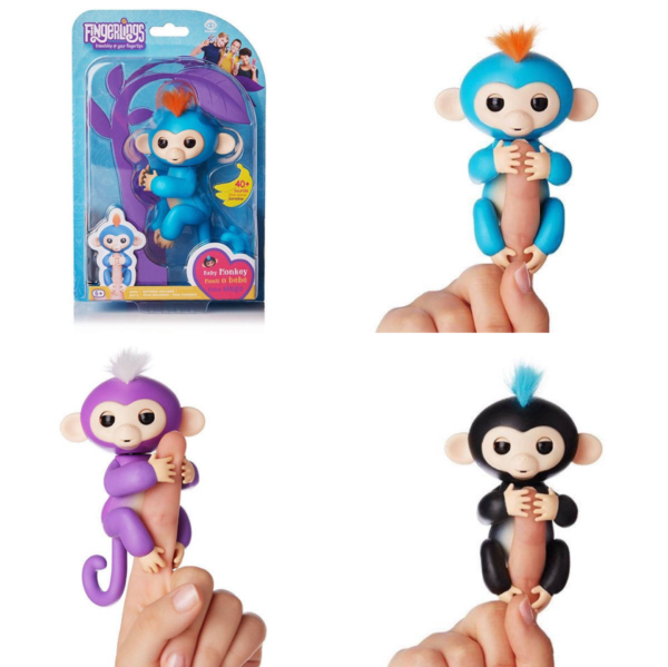 Іграшка інтерактивна "Мавпочка/ Happy Monkey Fingerling" мікс кольорів