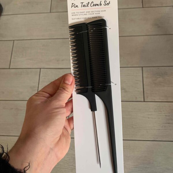 Набір гребінців з тонким кінчиком Primark 2 шт чорний