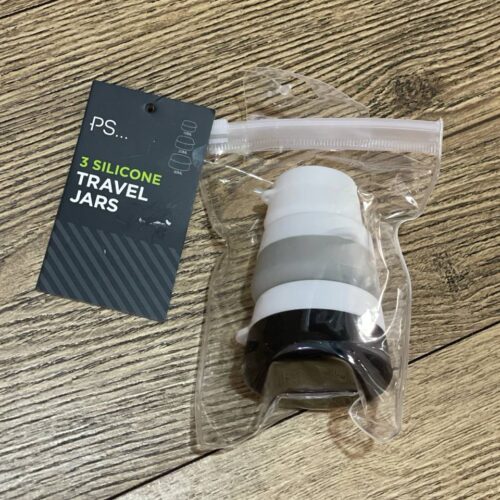 Набір дорожніх баночок 3 в 1 в косметичці силіконові Primark