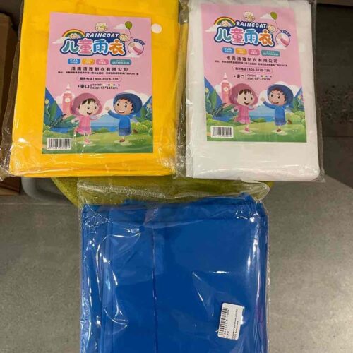 Дощовик дитячий RAINCOAT блакитний/рожевий/жовтий/білий