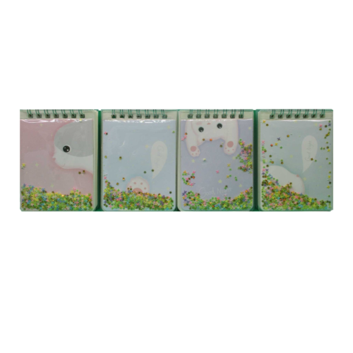 Блокнот А7 Kite "Котик-Лапка" сипучі блисківки 80 арк/ лінійка