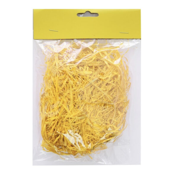 Наповнювач для подарунків стружка паперова 15 г жовтий