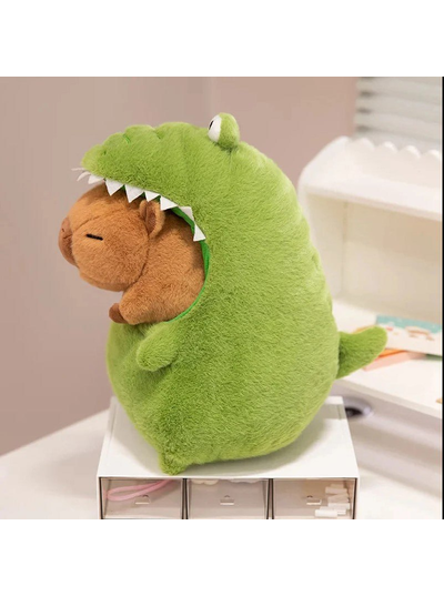 М'яка іграшка "Капібара в Крокодилі" 30 см