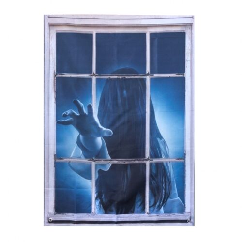 Декор на Хелловін плакат "Страшне вікно" 80*120 см