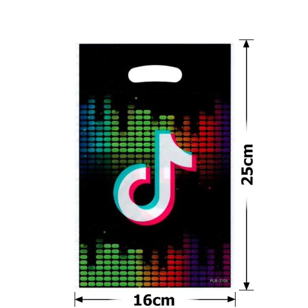 Пакет подарунковий ПВХ (16*25) 10 шт "Тік-Ток"