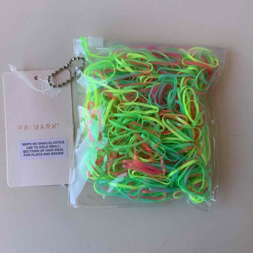 141be37b-feaa-479b-81db-2ab285b019d0.jpg Набір силіконових гумок для волосся Primark кольорові 500 шт