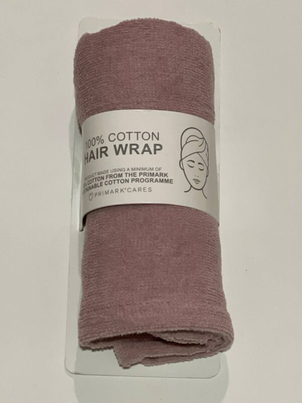 Тюрбан для сушки волосся Primark котоновий рожевий