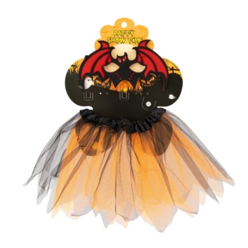 Костюм на Хелловін дитячий "Чарівниця" помаранчевий