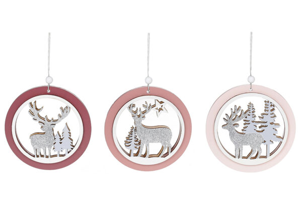 Ялинкова прикраса "Олень" 12 см (дерево)