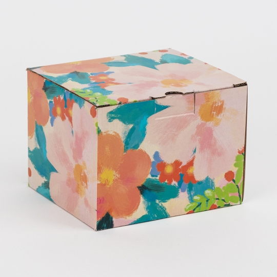 Чашка керамічна "Рожеві квіти / Сакура" 500 мл