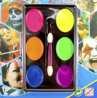 Фарби для обличчя "Аквагрим" 6 кольорів