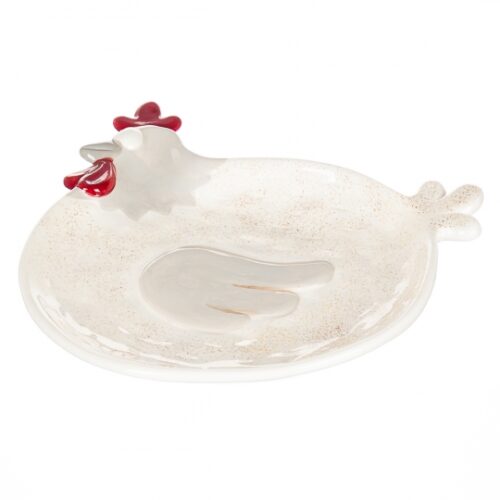 Блюдо керамічне "Курочка" 27 см