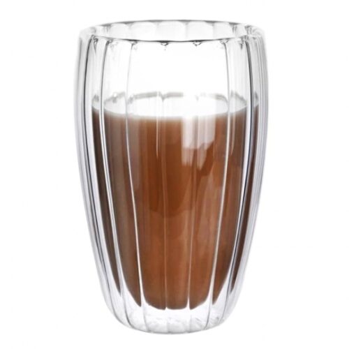 Склянка двошарова "Modern" ребриста 450 мл