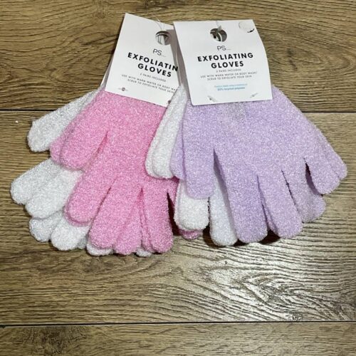1a92e83d-0c44-40cb-8473-6348a23ae189-1.jpg Рукавиці скрабуючі Primark (1 пара) рожеві/білі/ фіолетові