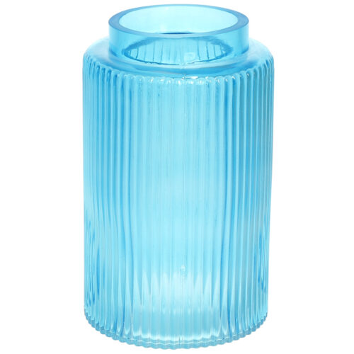 1adc7993-de0f-49f2-8367-2a0d94640bcf.jpg Ваза скляна "Лазур" 20 см блакитний