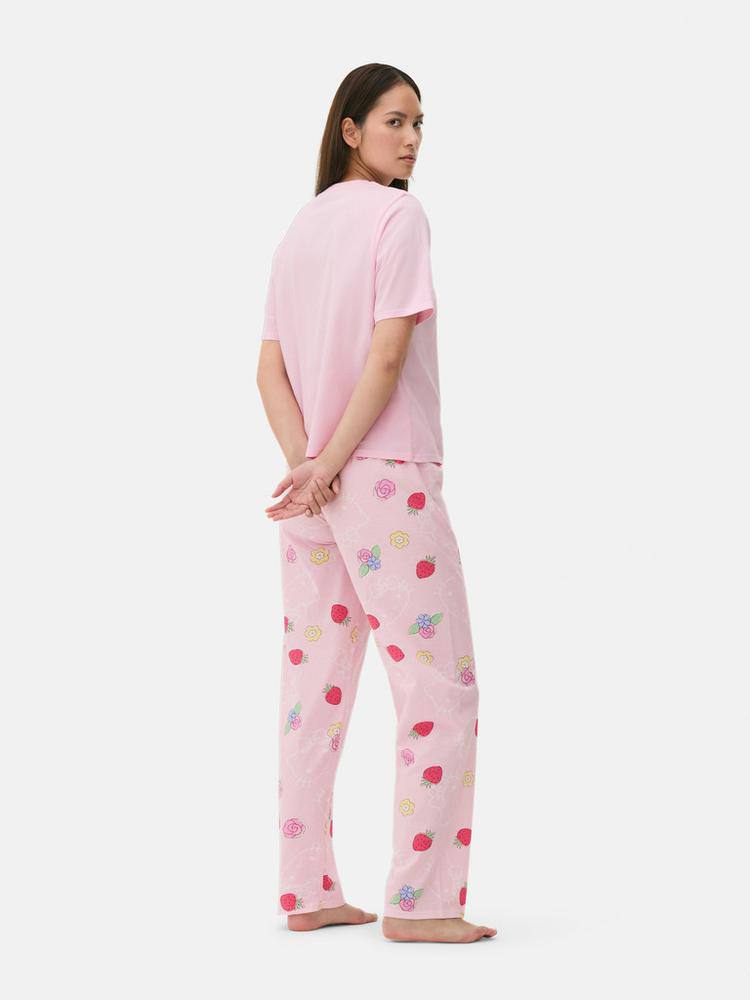 Піжама жіноча "Hello Kitty" Primark (штани/футболка) котон рожева