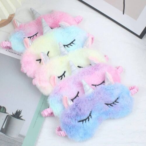 Маска для сну плюшева "Єдиноріг"