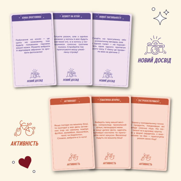 Гра для закоханих «100 неймовірних побачень» Orner