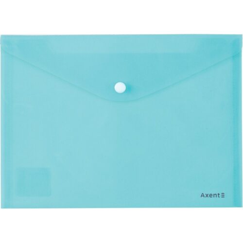 Папка-конверт на кнопці А5 Axent Pastelini, неом'ята/жовта