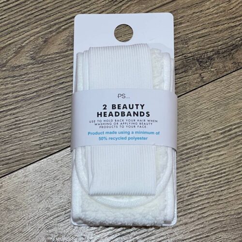 Набір пов'язок косметичних 2 шт Headband Primark біла