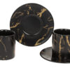 1e2c7b22-ec26-49cf-9e7a-82ab2cad5df6.jpg Чашка з блюдцем кавова/чайна порцелянова "Мармурова Розкіш" чорний із золотом 220 мл 1 шт