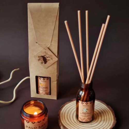 Аромадифузор паличковий / Спрей для дому 2 в 1 Svichochka без спирту 80 mg