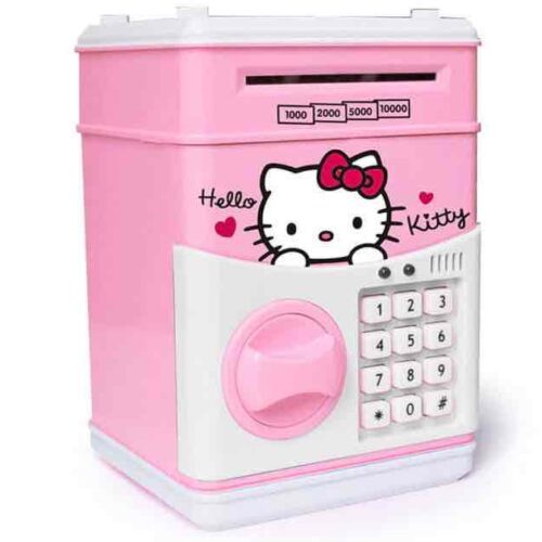 Скарбничка-сейф "Hello Kitty" з кодовим замком та відпечатком пальця