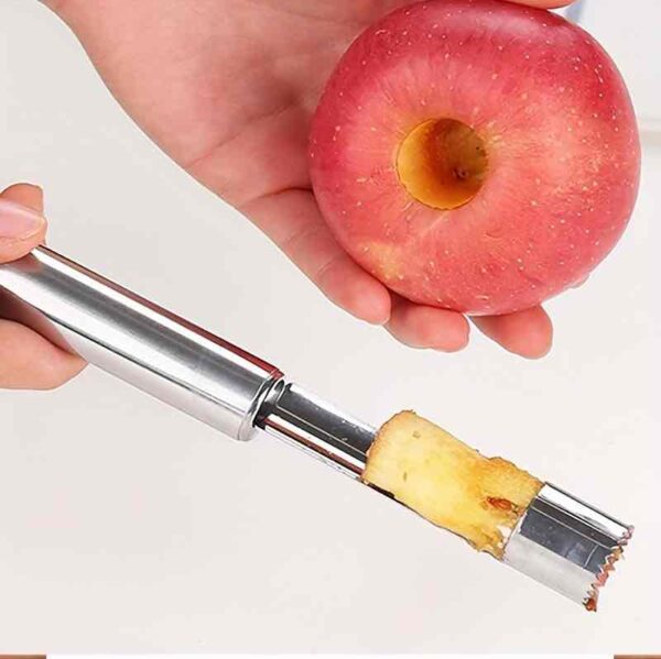 Інструмент для видалення серцевини фруктів, чистки шкірки з нержавіючої сталі, червоний/зелений