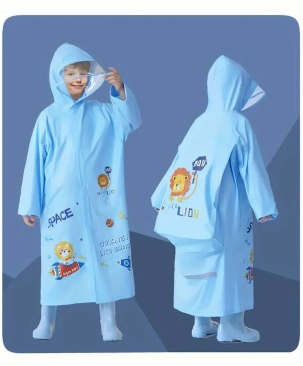 Дощовик дитячий з кишенею під рюкзак мікс кольорів