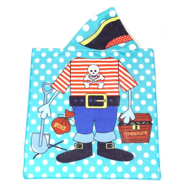Рушник-Пончо з мікрофібри (60х60 см) "Sponge Bob"