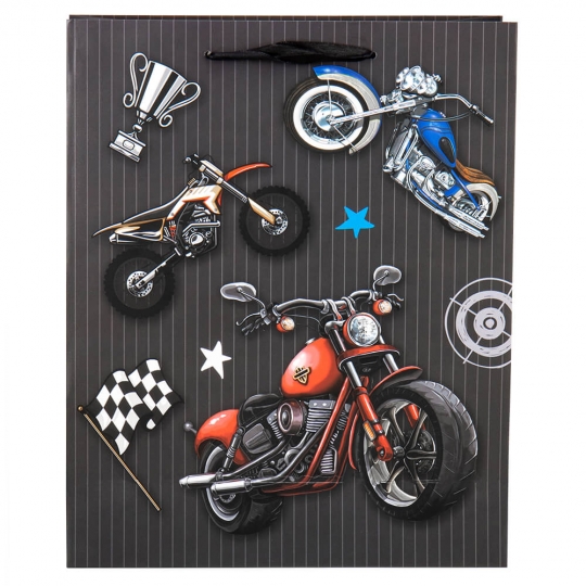 Пакет подарунковий "M" (26*32*10) "Космічні історії" мікс