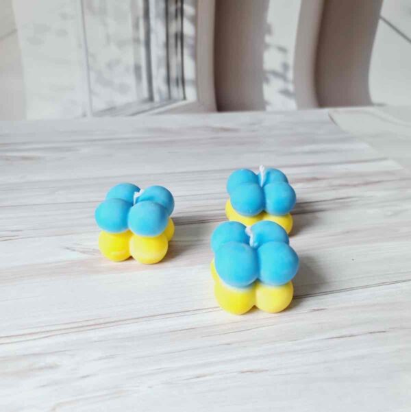 Свічка ароматична Solodka "Бабл-міні" патріотична