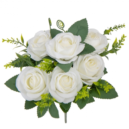 Штучний букет "Інес" білий 30 см