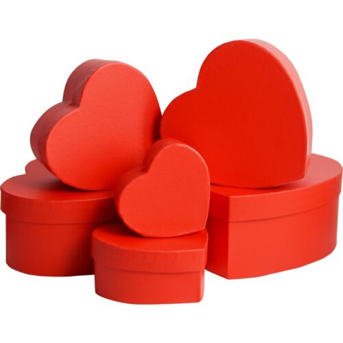 Коробка подарункова "Серце" червона №1 (11*10*5 см)