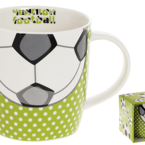 Чашка порцелянова "Футбол" в коробці 380 мл
