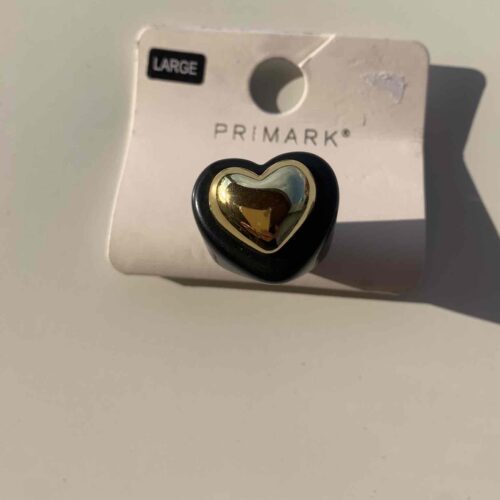 Пластикова каблучка Primark "Серце/Квітка" 1 шт