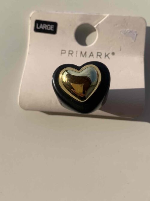 Пластикова каблучка Primark "Серце/Квітка" 1 шт