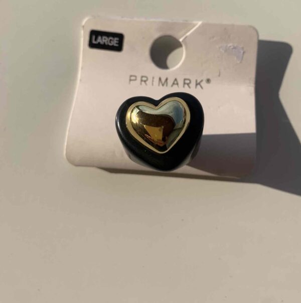 Пластикова каблучка Primark "Серце/Квітка" 1 шт